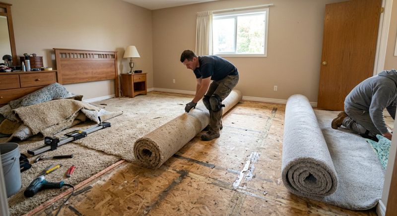 Basement Carpet Replacement in Toms River, NJ