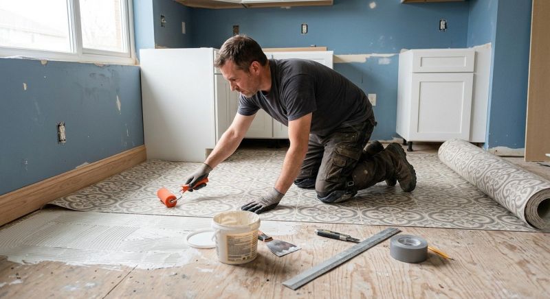 Sheet Linoleum Installation in New Braunfels, TX
