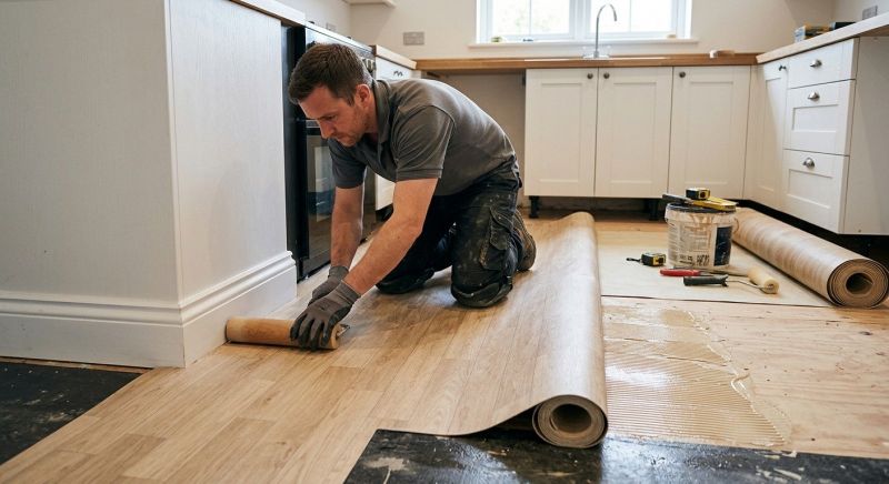 Sheet Linoleum Installation in Boerne, TX