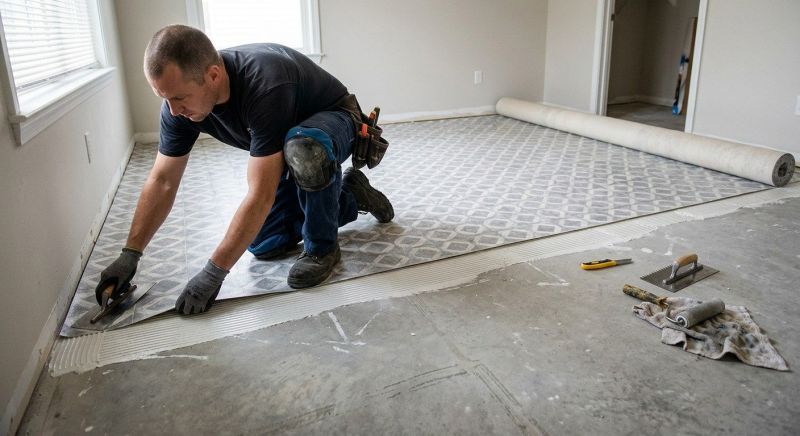 Sheet Vinyl Installation in Granbury, TX