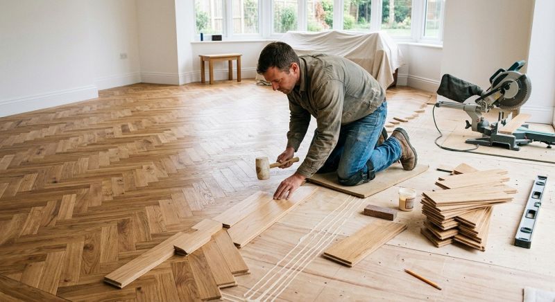 White Oak Floor Installation in Austin, TX